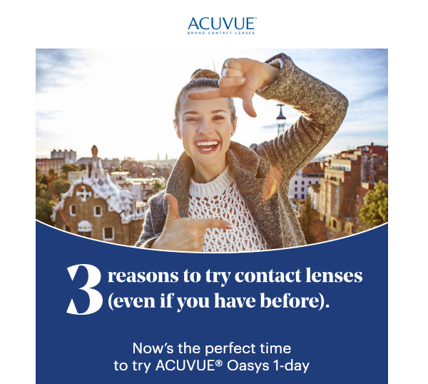 Three Reasons to try Contact Lenses